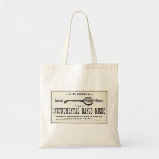 Banjo Music canvas tas (Voorkant)