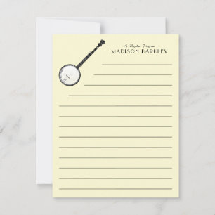 Banjo Musician Music Teacher Bedankkaart