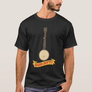 Banjo Oude Tijd Open Back Clawhammer Banjo Bum-Dit T-shirt