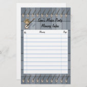 Banjo Pat Briefpapier (Voorkant / Achterkant)