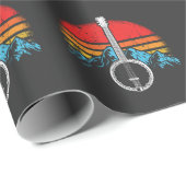 Banjo Player Bluegrass Musician Cadeaupapier (Rol Hoek)