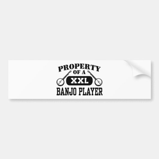 Banjo Player Bumpersticker (Voorkant)