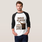 Banjo Player (Funny) Chocolate T-shirt (Voorkant volledig)