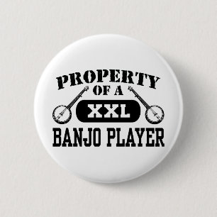 Banjo Player Ronde Button 5,7 Cm