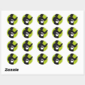 Banjo Player Ronde Sticker (Vel)
