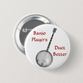 Banjo Players Duet Better Button (Voorkant /achterkant)