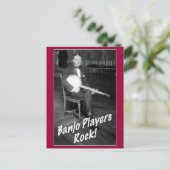 Banjo Players Rock carte postale (Debout devant)