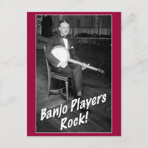 Banjo Players Rock carte postale