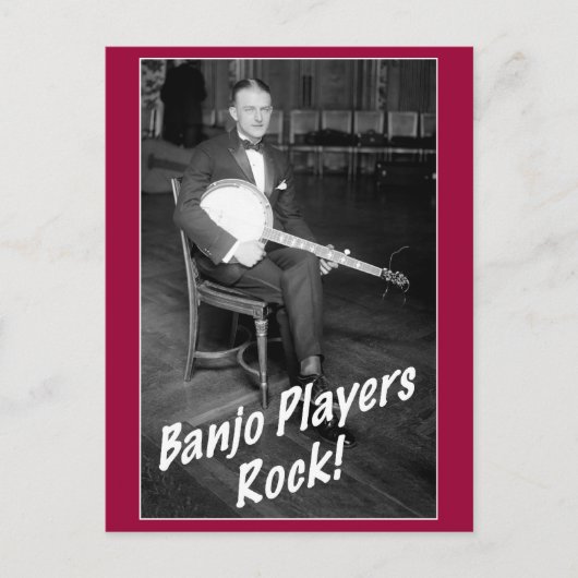 Banjo Players Rock carte postale (Devant)