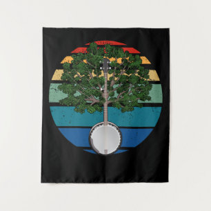  banjo Retro Country Music Gift Bluegrass Wandkleed