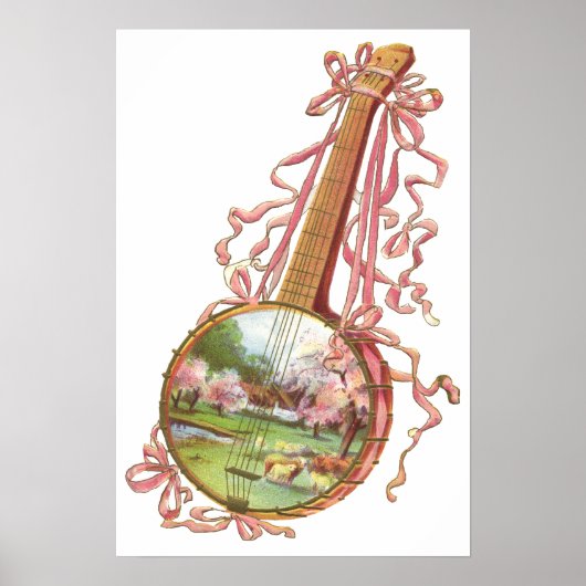 Banjo Ribbons Poster (Voorkant)