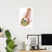 Banjo Ribbons Poster (Thuiskantoor)