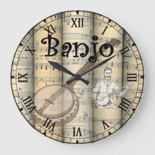 Banjo ~ Rollend vel Music ~ Uniek ~ Grote Klok