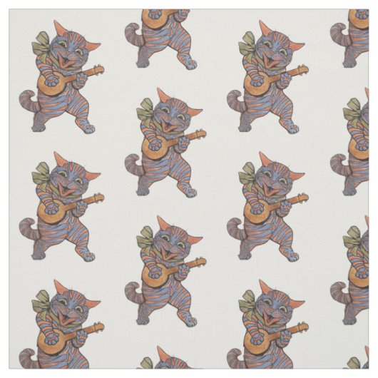 Banjo-speelkat Stof (Swatch)