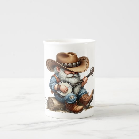 Banjo spelen Cowboy Gnome Mok (Voorkant)