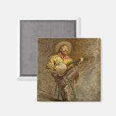 Banjo spelen Ranchero zingen Cowboy in het oude we Magneet (Voorkant / Achterkant)