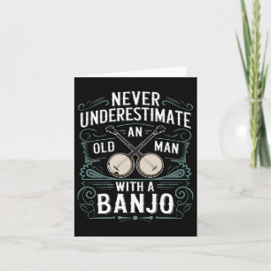 Banjo speler onderschat nooit een oud Man met een Kaart