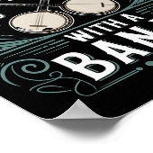 Banjo speler onderschat nooit een oud Man met een Poster (Hoek)