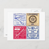 Banjo Strings Briefkaart (Voorkant / Achterkant)