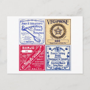 Banjo Strings Briefkaart
