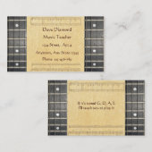 Banjo Strings Fretboard Visitekaartjes