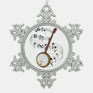Banjo Tin Sneeuwvlok Ornament