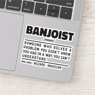 Banjoïst Zelfstandig Naamwoord Definitie Orkestlid Sticker