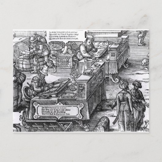 Bank Interior Briefkaart (Voorkant)