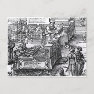 Bank Interior Briefkaart