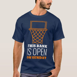 Bank is op zondag open t-shirt