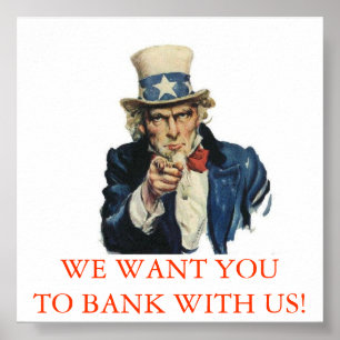 BANK MET ONS POSTER