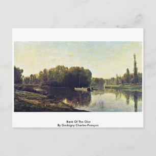 Bank of the Oise door Daubigny Charles-François Briefkaart