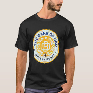 Bank van papa Open 24 uur vaderu2019s dag elke dag T-shirt