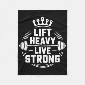 Bankdrukken Oefening Bodybuilding Fitness Workout Fleece Deken