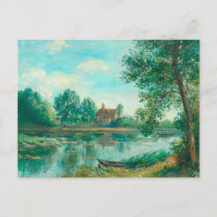 Banken van de Loing in Saint-Mammès Alfred Sisley Briefkaart