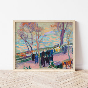 Banken van de Seine Magnus Enckell Poster