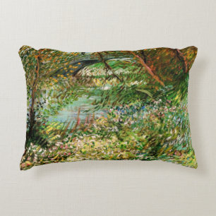 Banken van Seine, Pont de Clichy, door Vincent van Decoratief Kussen