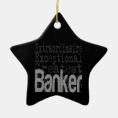 Banker Extraordinaire Keramisch Ornament (Voorkant)