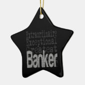 Banker Extraordinaire Keramisch Ornament (Links)
