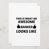 BANKER GEWELDIGE BEDANKKAART (Voorkant / Achterkant)