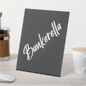 BANKERELLA RECLAMEBORD MET VOETSTUK (Insitu)