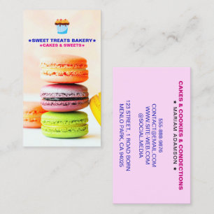 Banketbakker voor Macarons Macaroons Bakkerij Lo Visitekaartje