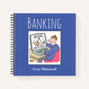 Bankgegevens bijhouden met de naam van de eigenaar notitieboek