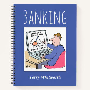 Bankgegevens bijhouden met de naam van de eigenaar notitieboek