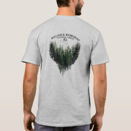 Bankhead National Forest Waterverf Treeline T-shir T-shirt