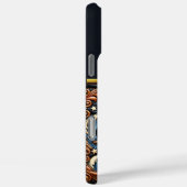 Bankier-Thema Intricatieve Leren Kunst Case-Mate iPhone Case (Achterkant / Rechts)