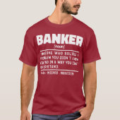 Bankier Zelfstandig naamwoord Definitie Management T-shirt (Voorkant)