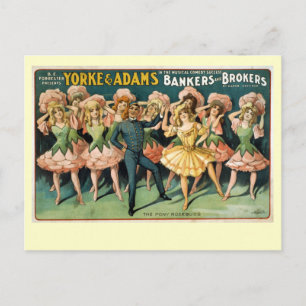 Bankiers en Brokers  Theater Poster Briefkaart