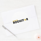 Banking Rockstar Ronde Sticker (Envelop)