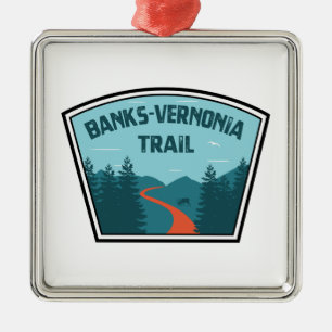 Banks-Vernonia Trail Metalen Ornament